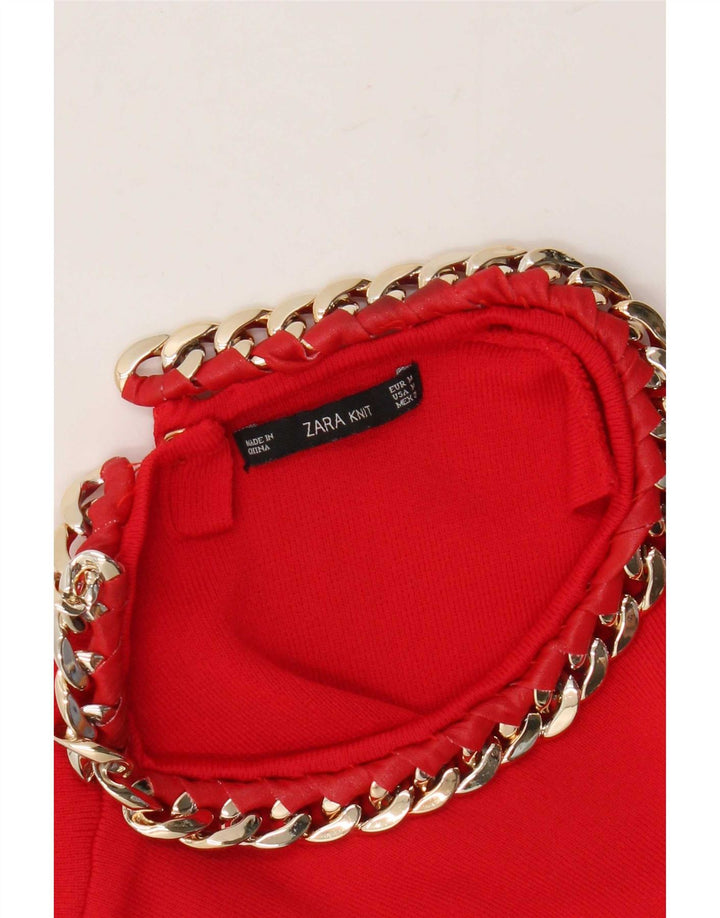 Zara Damevest Top UK 12 Medium Rød