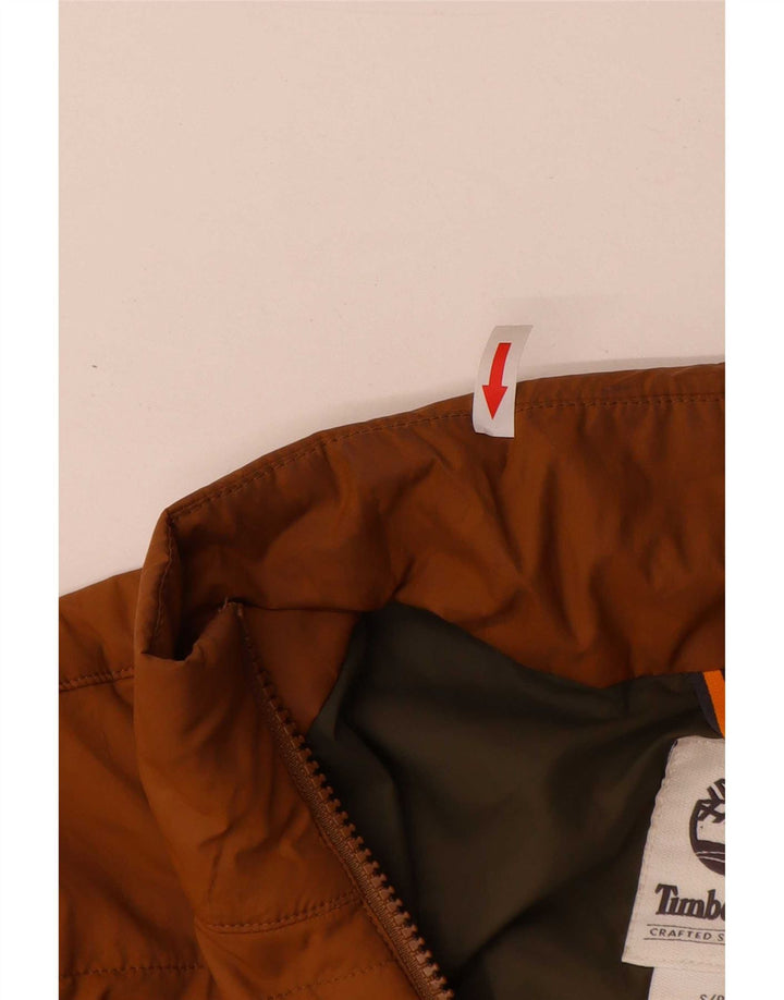 Timberland Herre Oversized polstret jakke UK 36 Lille brun polyester