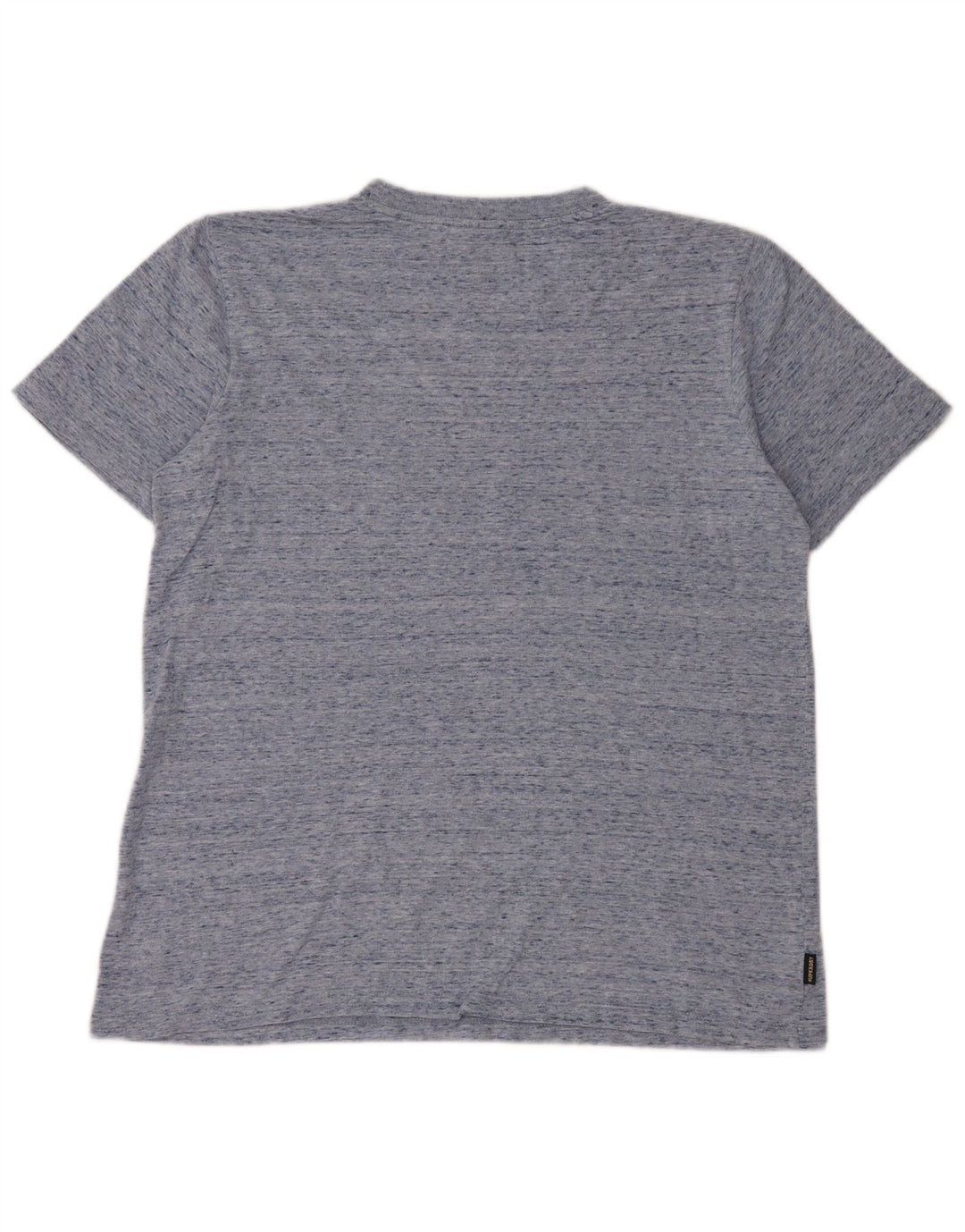 SUPERDRY Womens Oversized Graphic T-Shirt Top UK 10 Small Blue Flecked