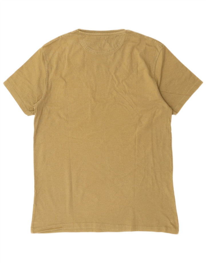 TIMBERLAND Herre Slim Fit T-Shirt Top Medium Khaki Bomuld