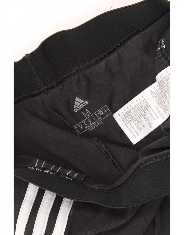 Adidas Dame Leggings UK 12/14 Medium Sort Bomuld