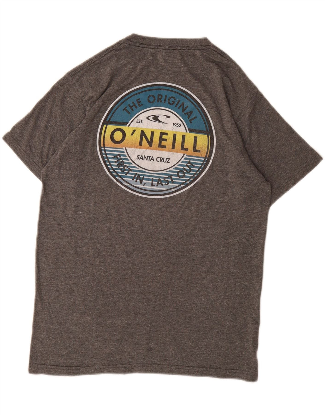 O'NEILL Mens Modern Fit Graphic T-Shirt Top Medium Grey Cotton Vintage O'Neill and Second-Hand O'Neill from Messina Hembry 