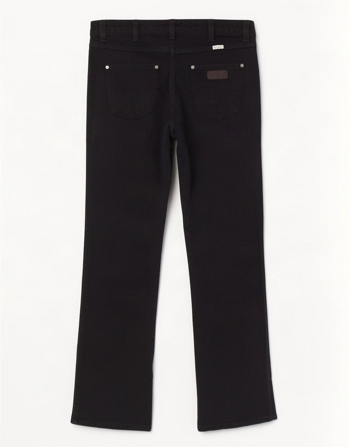 Wrangler Dame Iris Straight Jeans W30 L30 Sort Bomuld