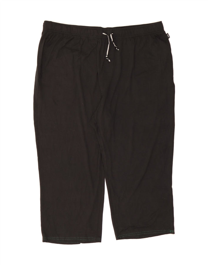 CHAPS Womens Crop Tracksuit Trousers UK 20 2XL  Black Polyester Vintage Chaps and Second-Hand Chaps from Messina Hembry 