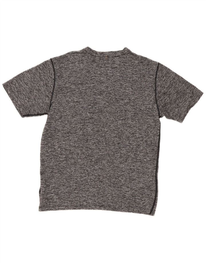 New Balance Herre T-Shirt Top Medium Grey Flecked Polyester
