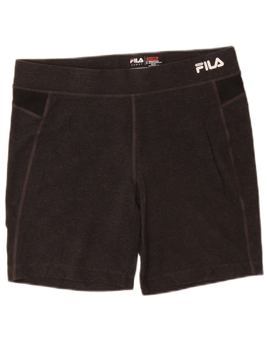 FILA Sportsshorts til kvinder UK 8 Small Grey Colourblock Bomuld