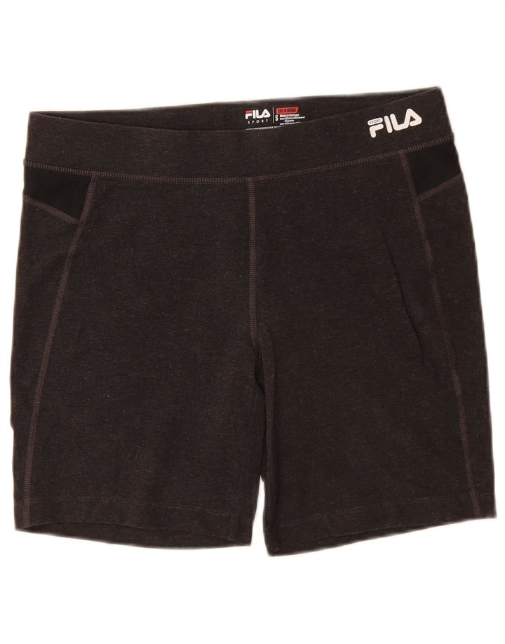 FILA Sportsshorts til kvinder UK 8 Small Grey Colourblock Bomuld