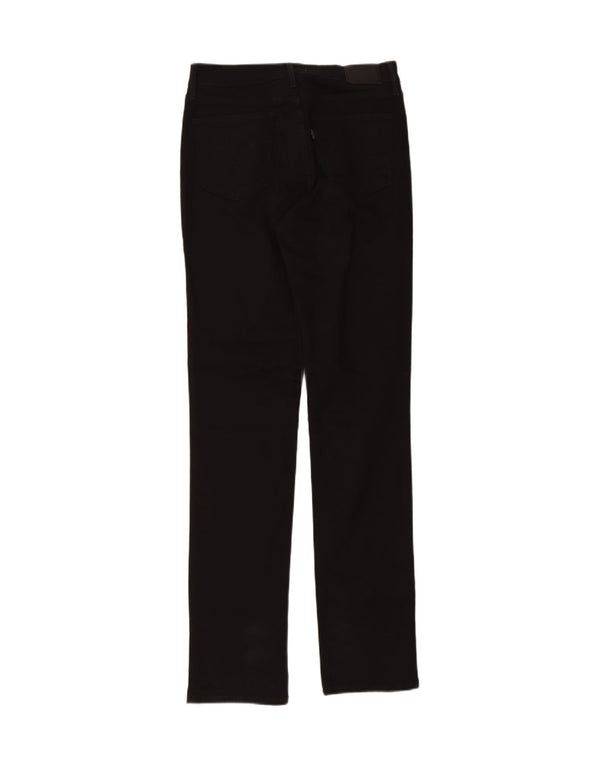 Levi's Womens 724 Højtaljede lige jeans W30 L34 Sort bomuld
