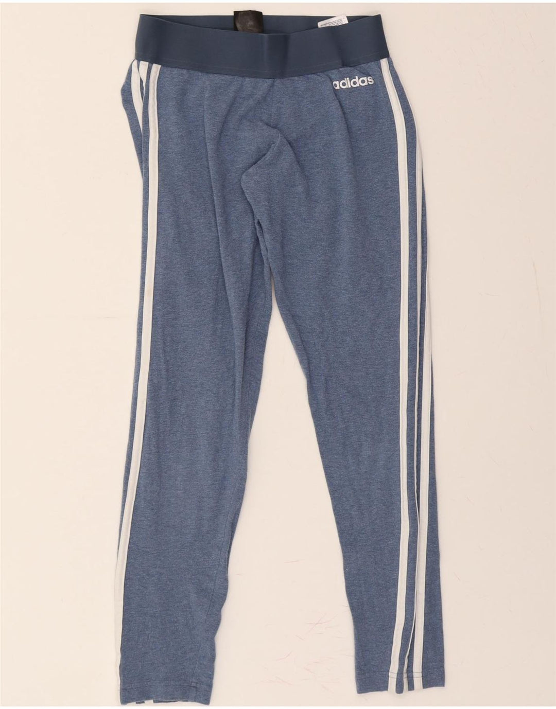ADIDAS Womens Leggings UK 8/10 Small Blue Cotton Vintage Adidas and Second-Hand Adidas from Messina Hembry 