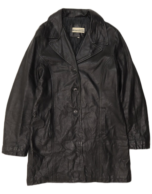 Bello Boys Dame Læderfrakke UK 14 Large Black