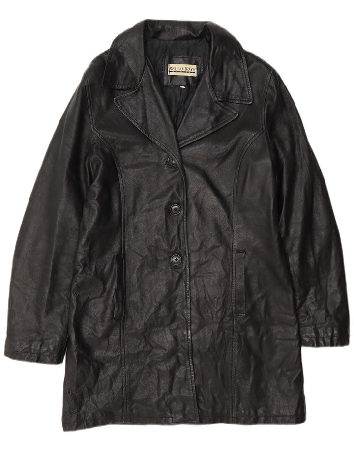 Bello Boys Dame Læderfrakke UK 14 Large Black