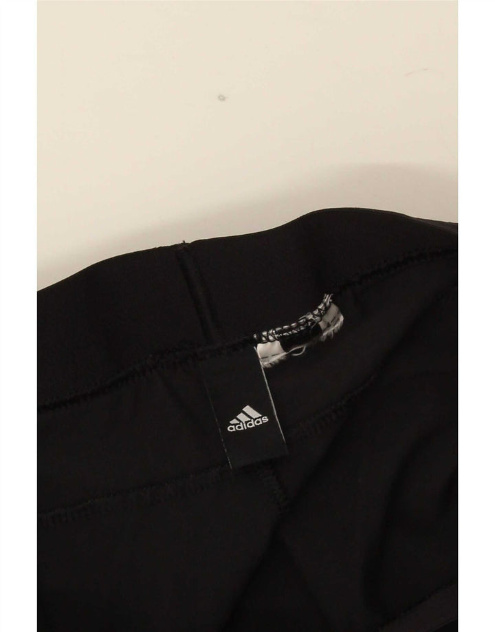 Adidas Womens Crop Leggings UK 12 Medium Black