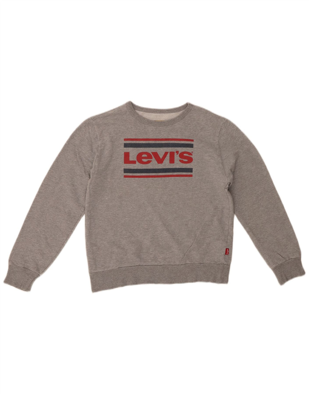 LEVI'S drenge grafisk sweatshirt trøje 11-12 år grå bomuld