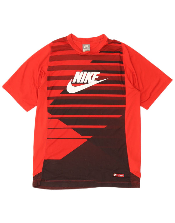 Nike Boys Air Max Graphic T-Shirt Top 13-14 år XL Rød Colourblock