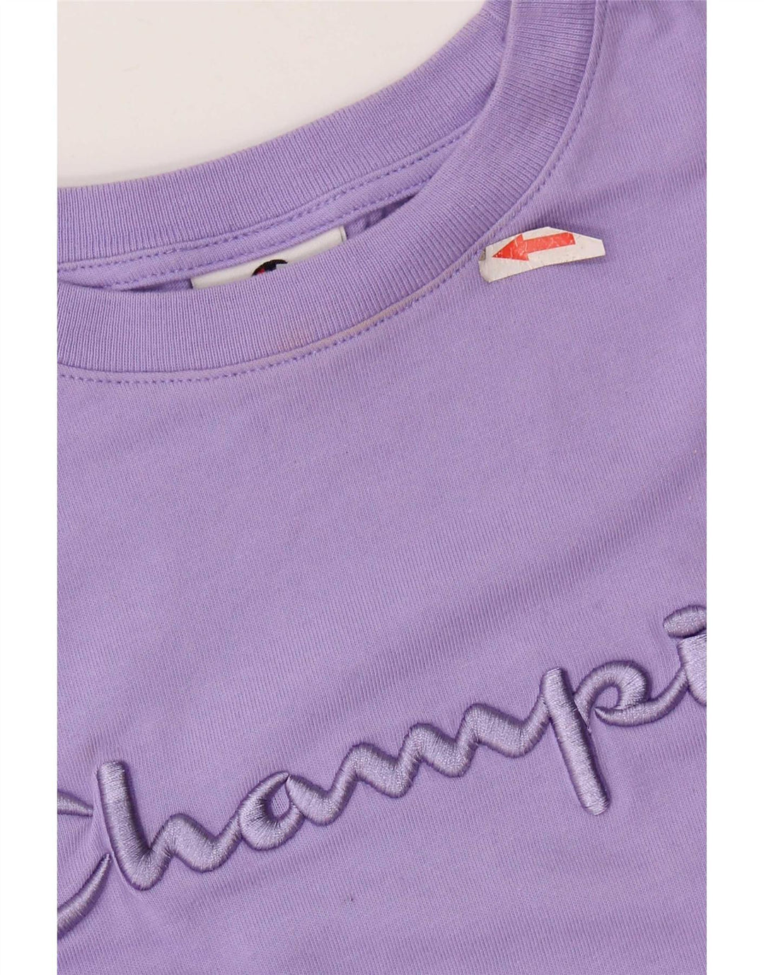Champion Kvinder Oversized Grafisk T-Shirt Top UK 10 Lille Lilla