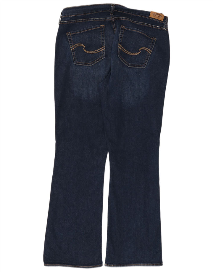 Levi's Womens Curvy Bootcut Jeans US 18 2XL W34 L32 Marineblå Bomuld