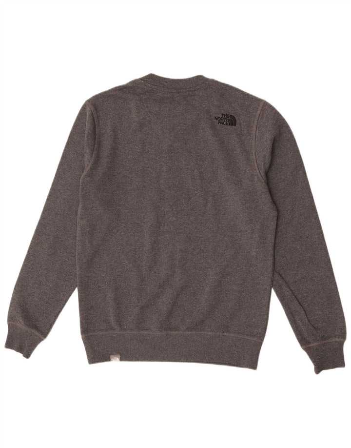 The North Face Herre Grafisk Sweatshirt Jumper Lille Grå Flecked Bomuld