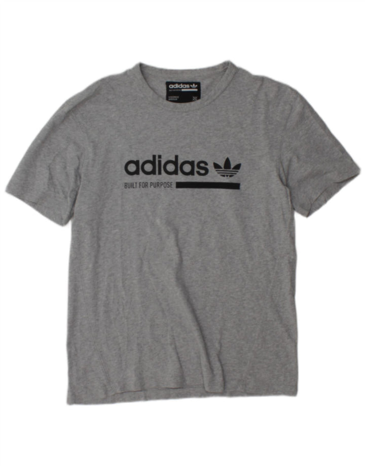Adidas Grafisk T-shirt top til mænd, lille grå