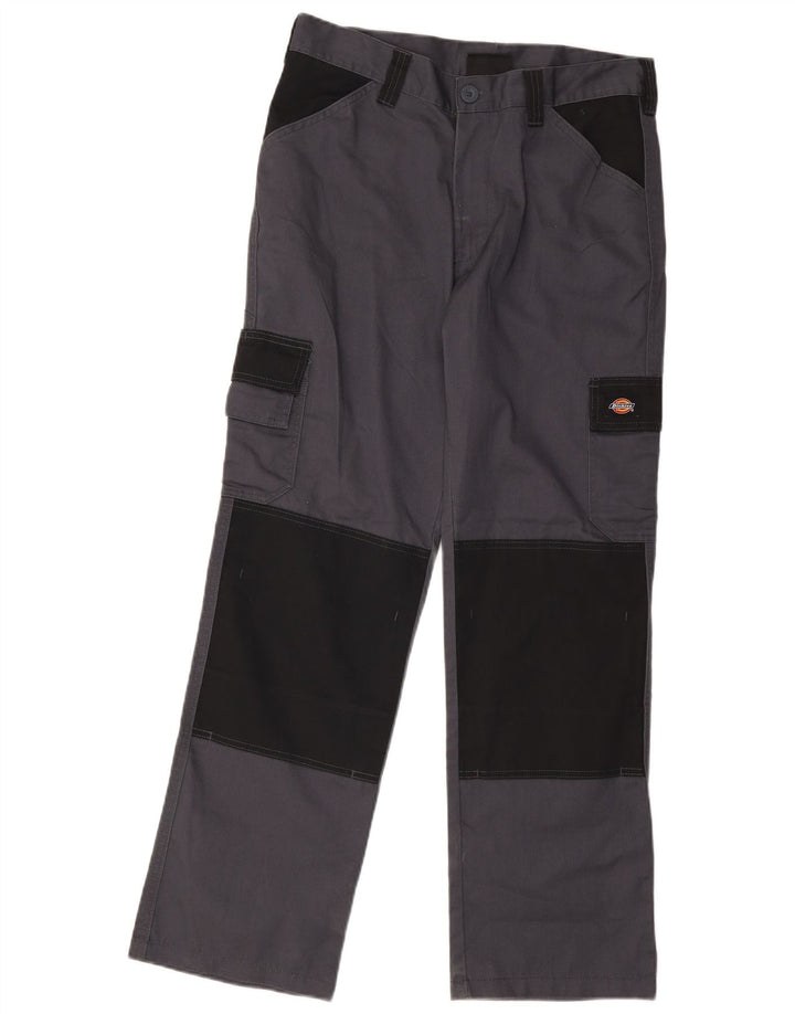Dickies Straight Cargo bukser til mænd W32 L30 Grå Colourblock Polyester