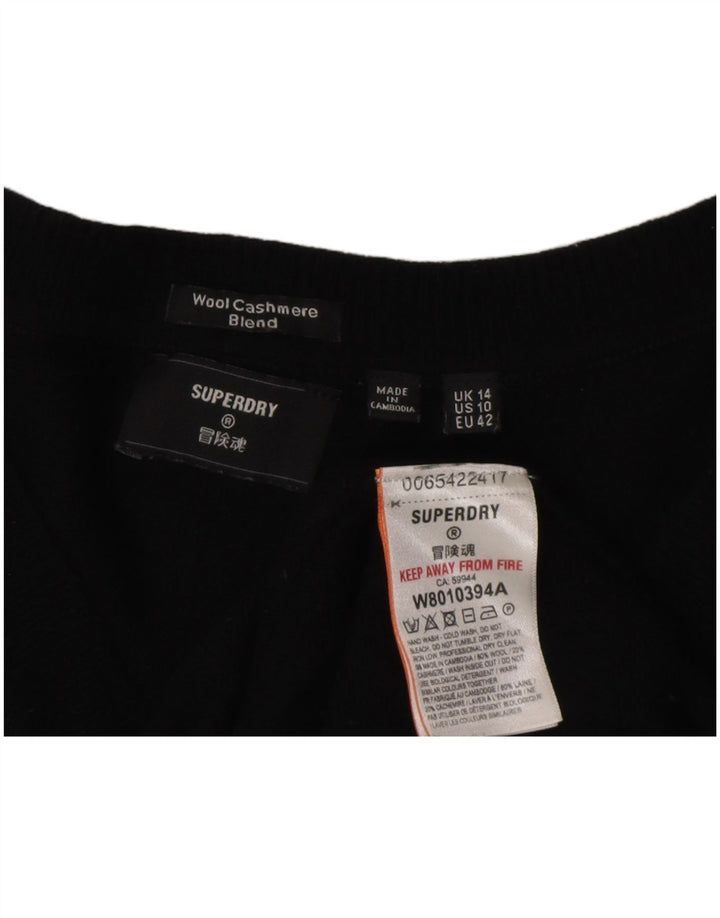 Superdry Dame Jumper Dress UK 14 Stor sort uld