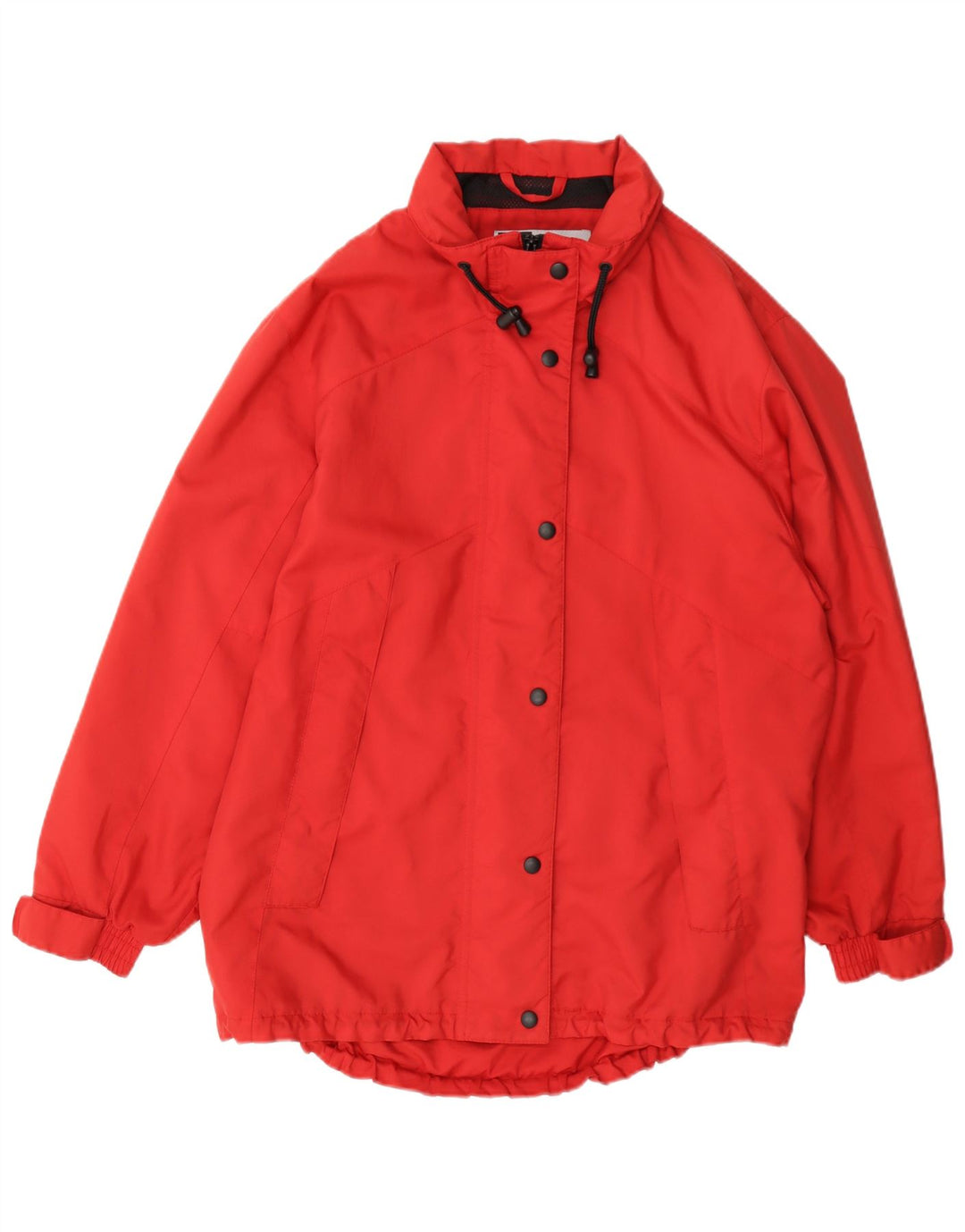 Marks & Spencer Dame Oversized Regnfrakke UK 12/14 Medium Rød Polyester