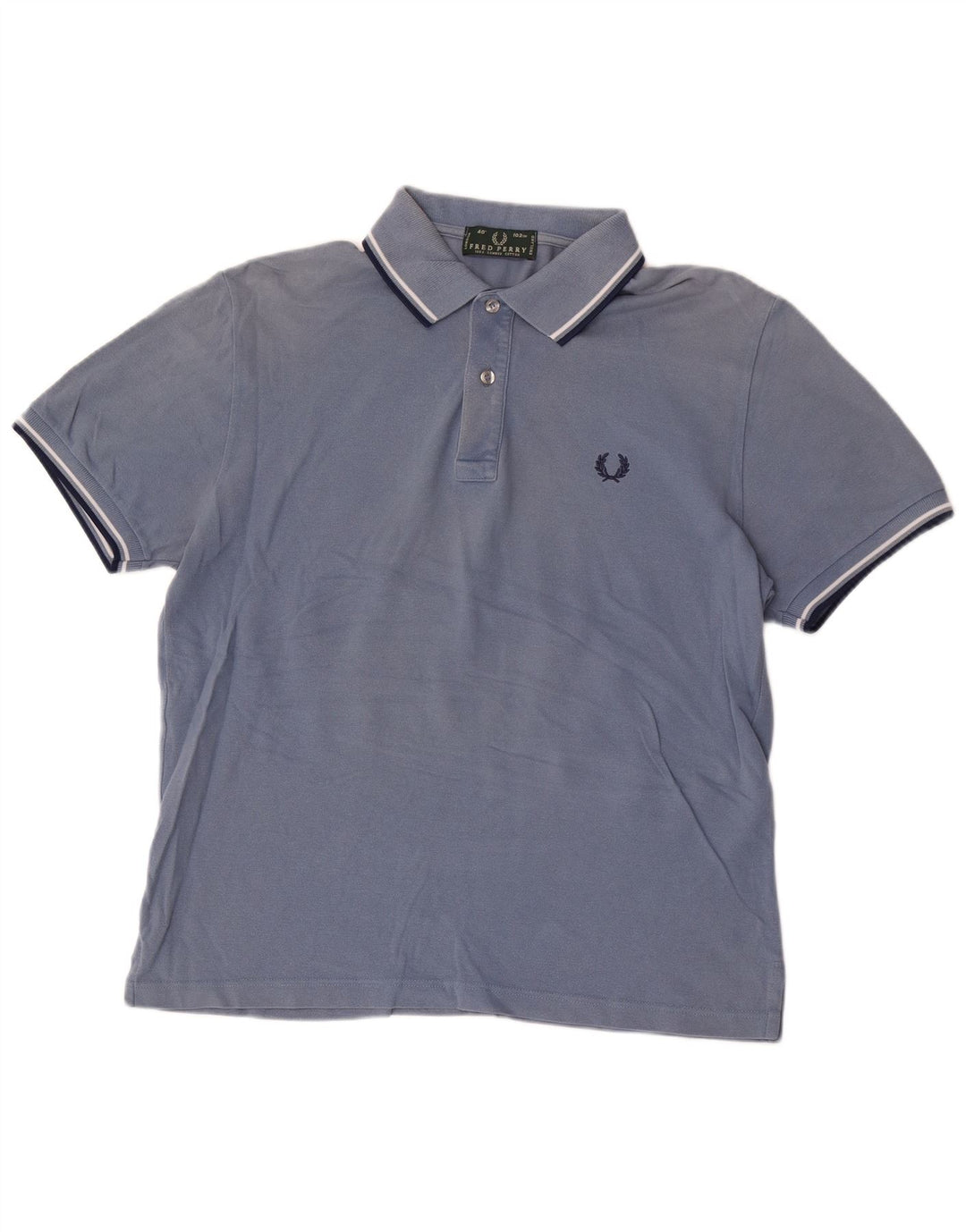 Fred Perry herre poloshirt Medium blå bomuld