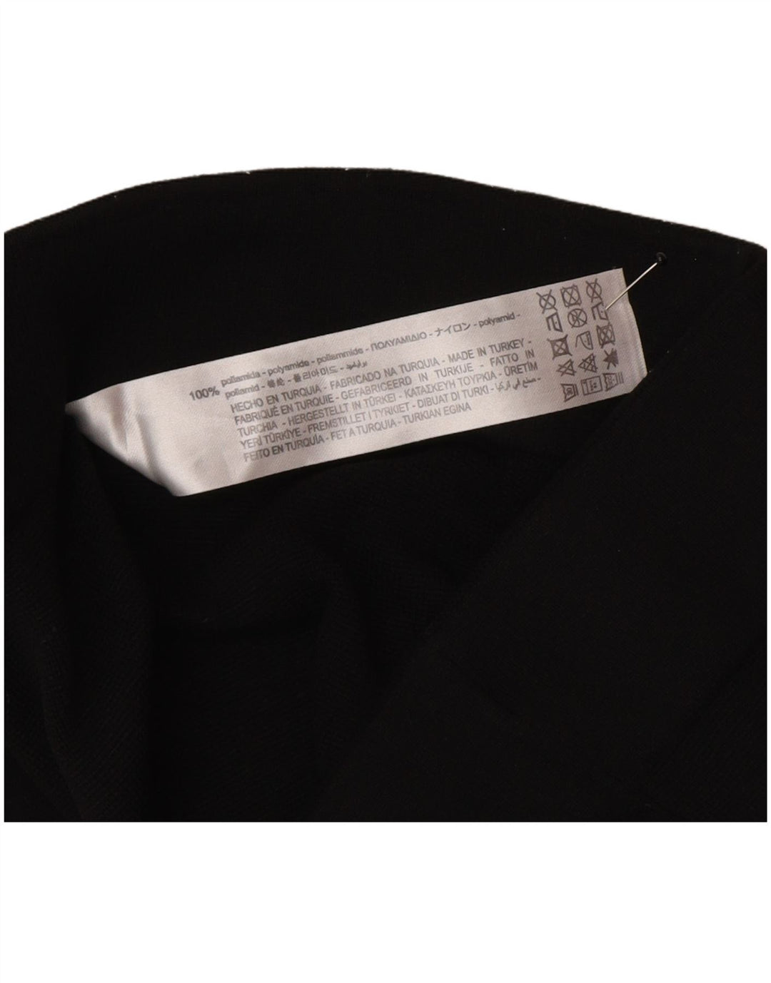 Zara Dame Leggings UK 12 Medium Sort Polyamid
