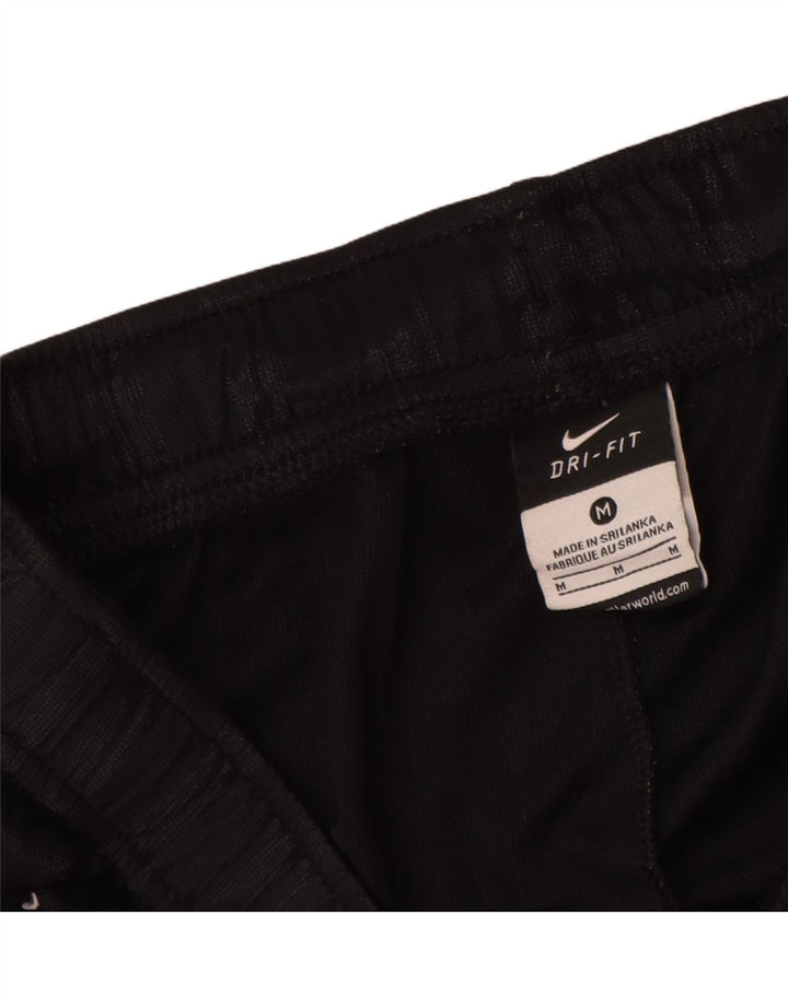 Nike Herre Dri Fit Sportshorts Medium Sort Stribet Polyester