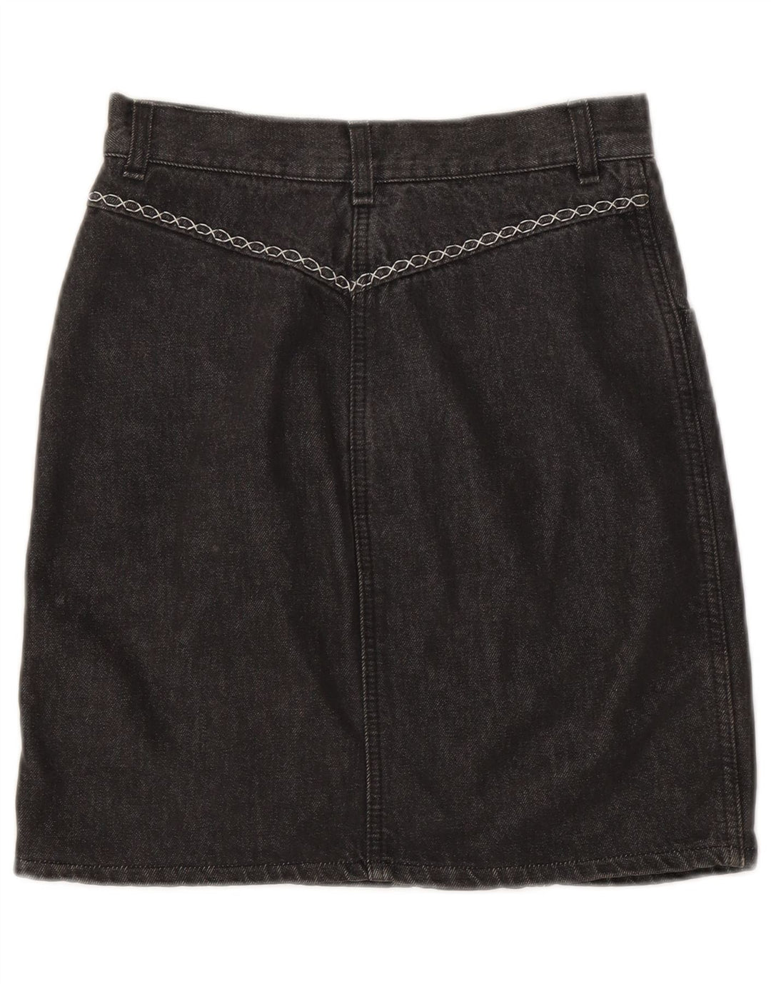 VINTAGE denimnederdel til kvinder W30 Medium Grey