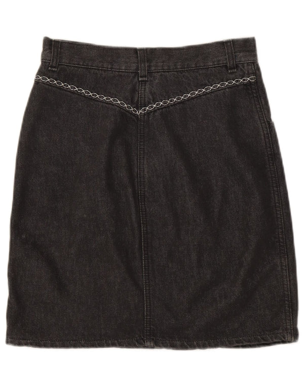 VINTAGE denimnederdel til kvinder W30 Medium Grey