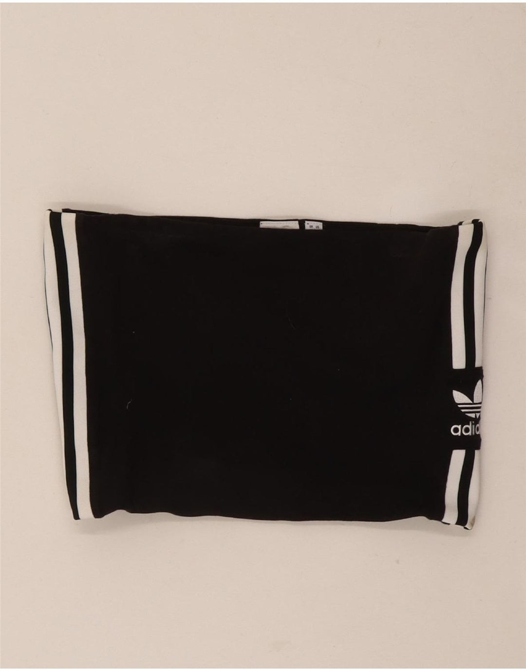Adidas Dame Crop Stropløs Top UK 12 Medium Sort Bomuld
