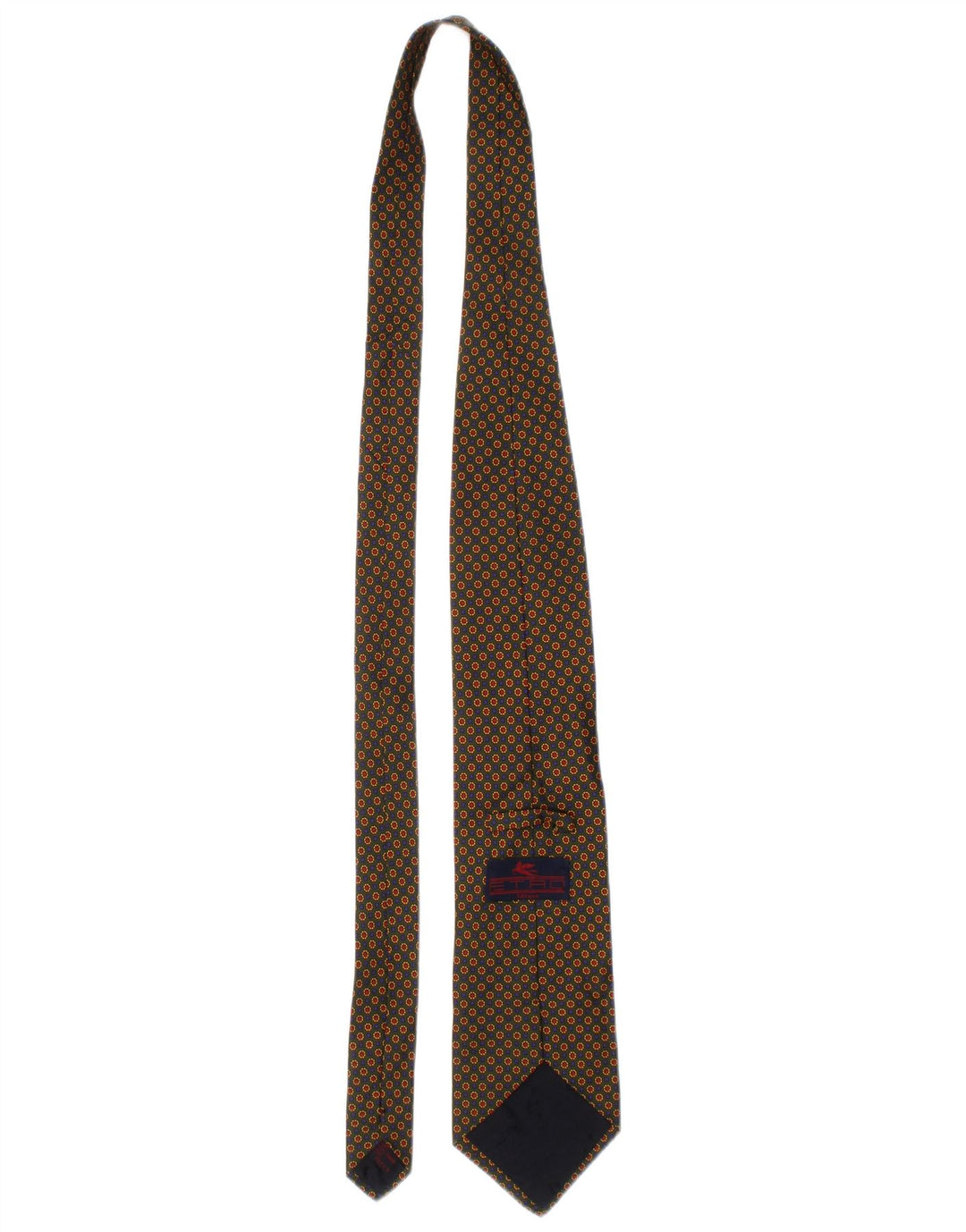 Etro Herre slips One Size Khaki Geometrisk Silke Classic