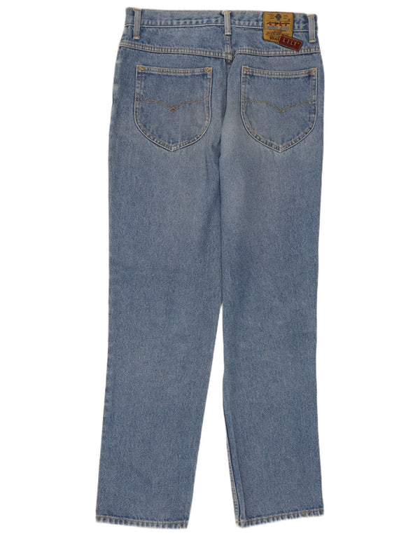 Vintage koniske jeans til kvinder W34 L32 blå bomuld