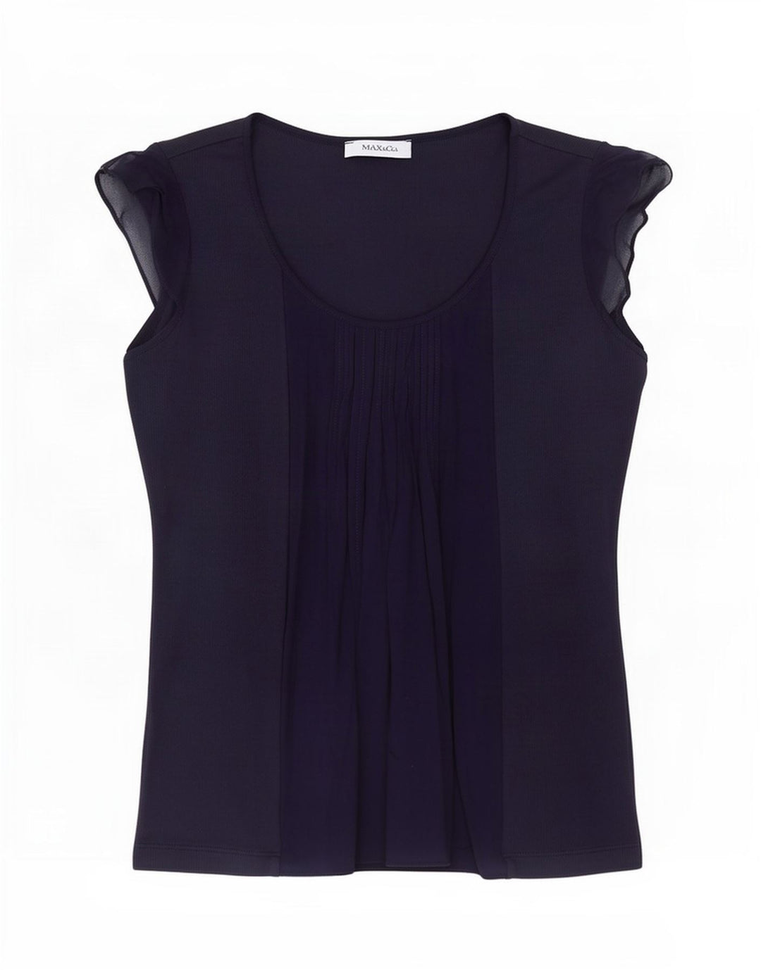 Max & Co. Damebluse Top UK 12 Medium Navy Blue