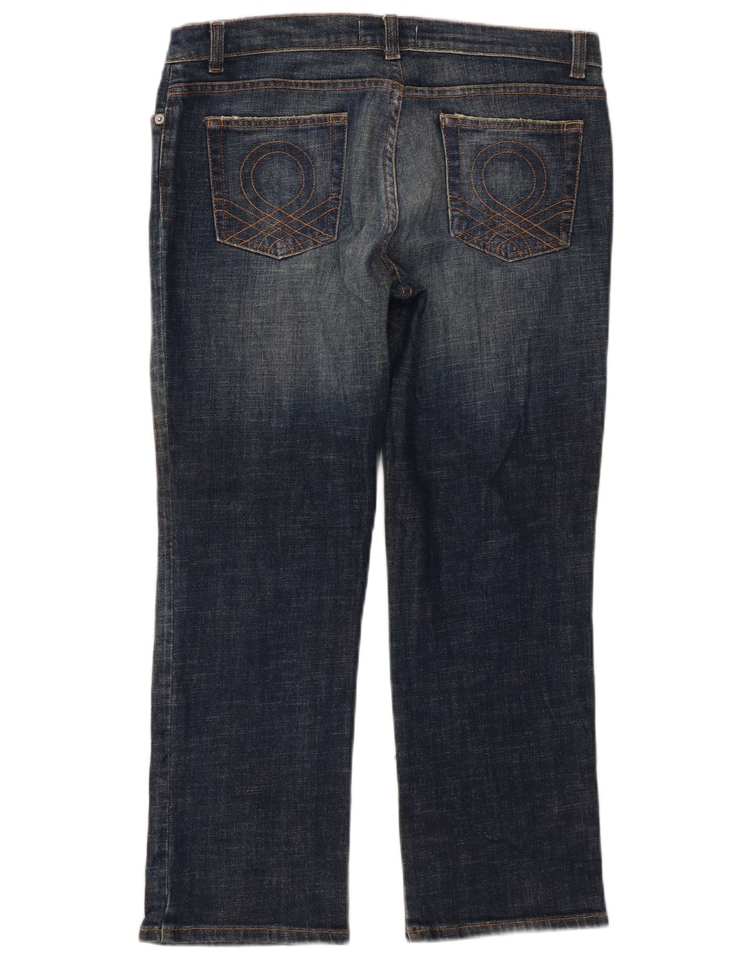 Benetton Womens Cropped Jeans W32 L25 Blå