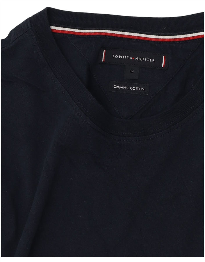 Tommy Hilfiger Herre T-Shirt Top Medium Marineblå Bomuld