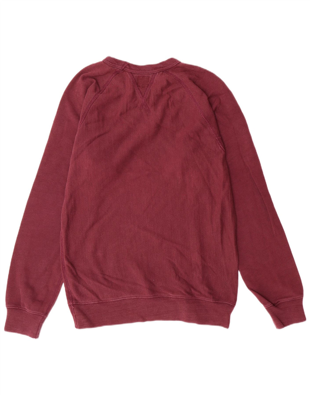 LEE Mens Sweatshirt Jumper Medium Maroon Cotton