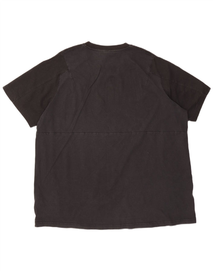 Adidas Herre T-Shirt Top 2XL Sort Bomuld