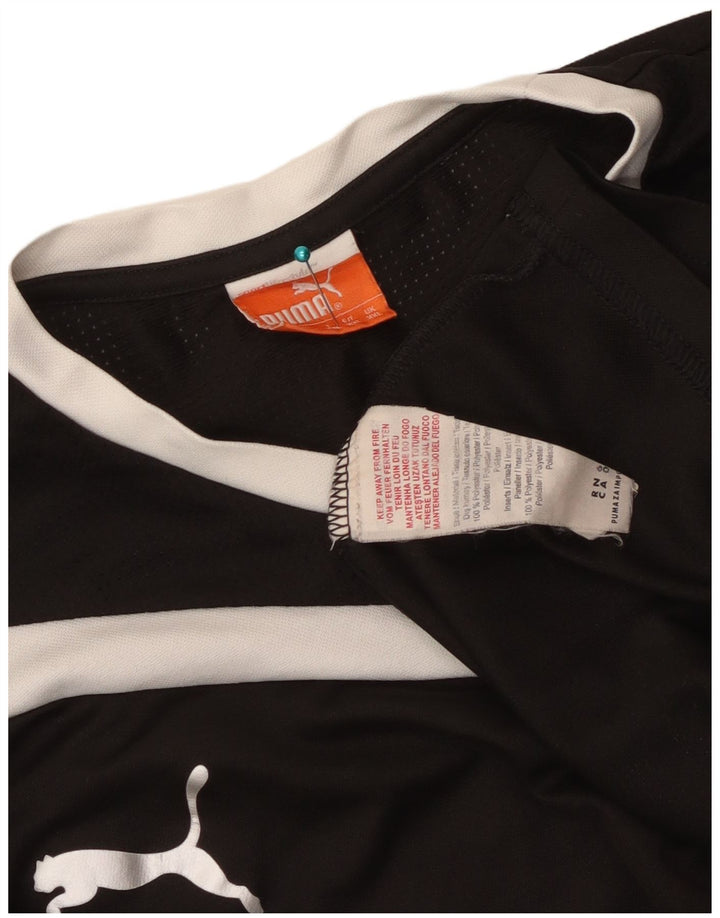 Puma Herre T-Shirt Top 2XL Sort Colourblock Polyester