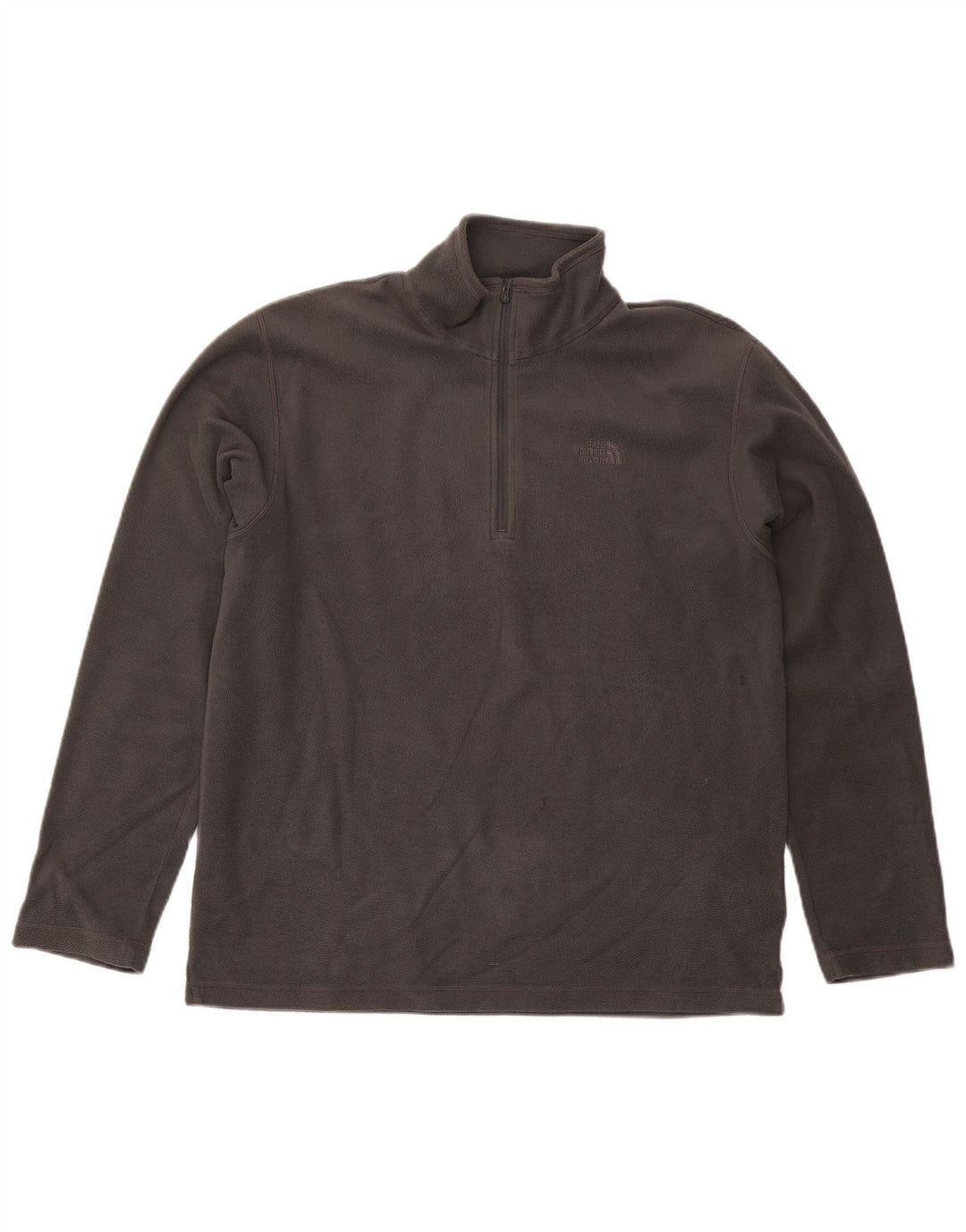 The North Face herre lynlås hals fleece jumper stor grå polyester