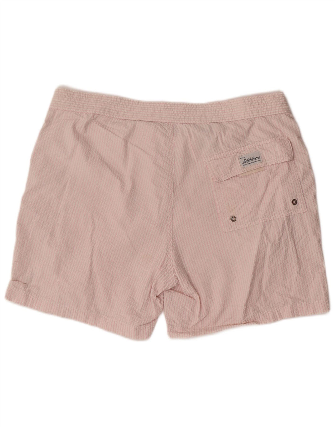 POLO RALPH LAUREN Badeshorts til mænd Medium Pink Stribet Bomuld