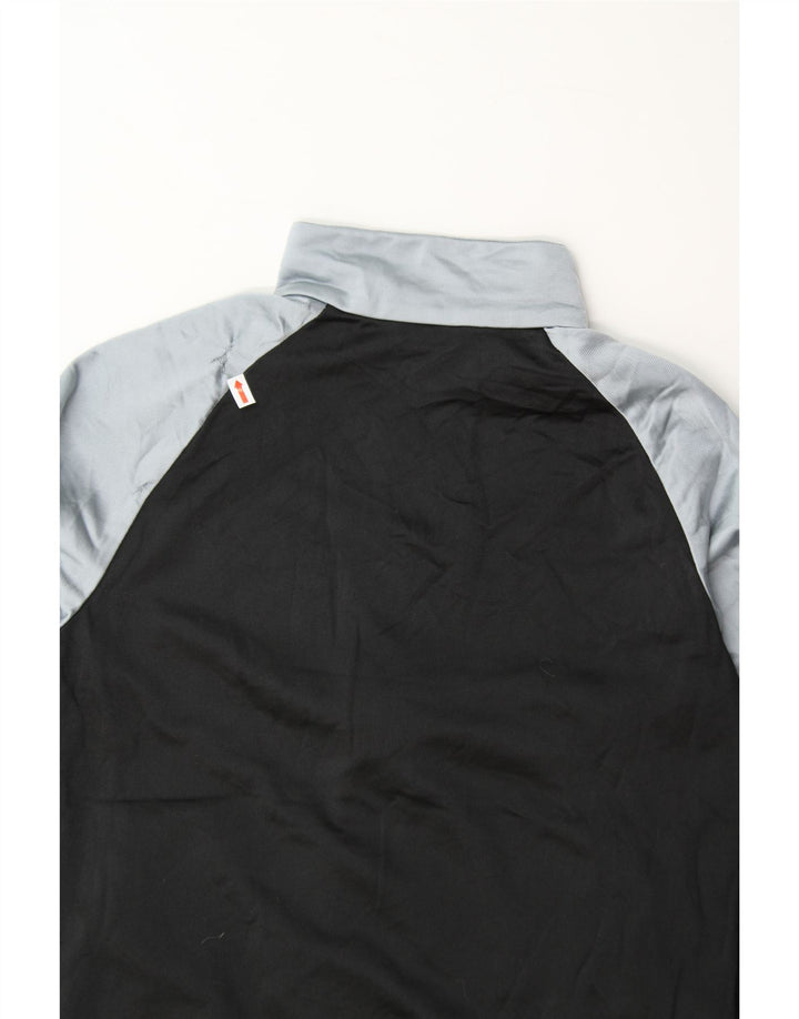 ADIDAS Boys Tracksuit Top Jacket 11-12 Years Large Black Colourblock Vintage Adidas and Second-Hand Adidas from Messina Hembry 