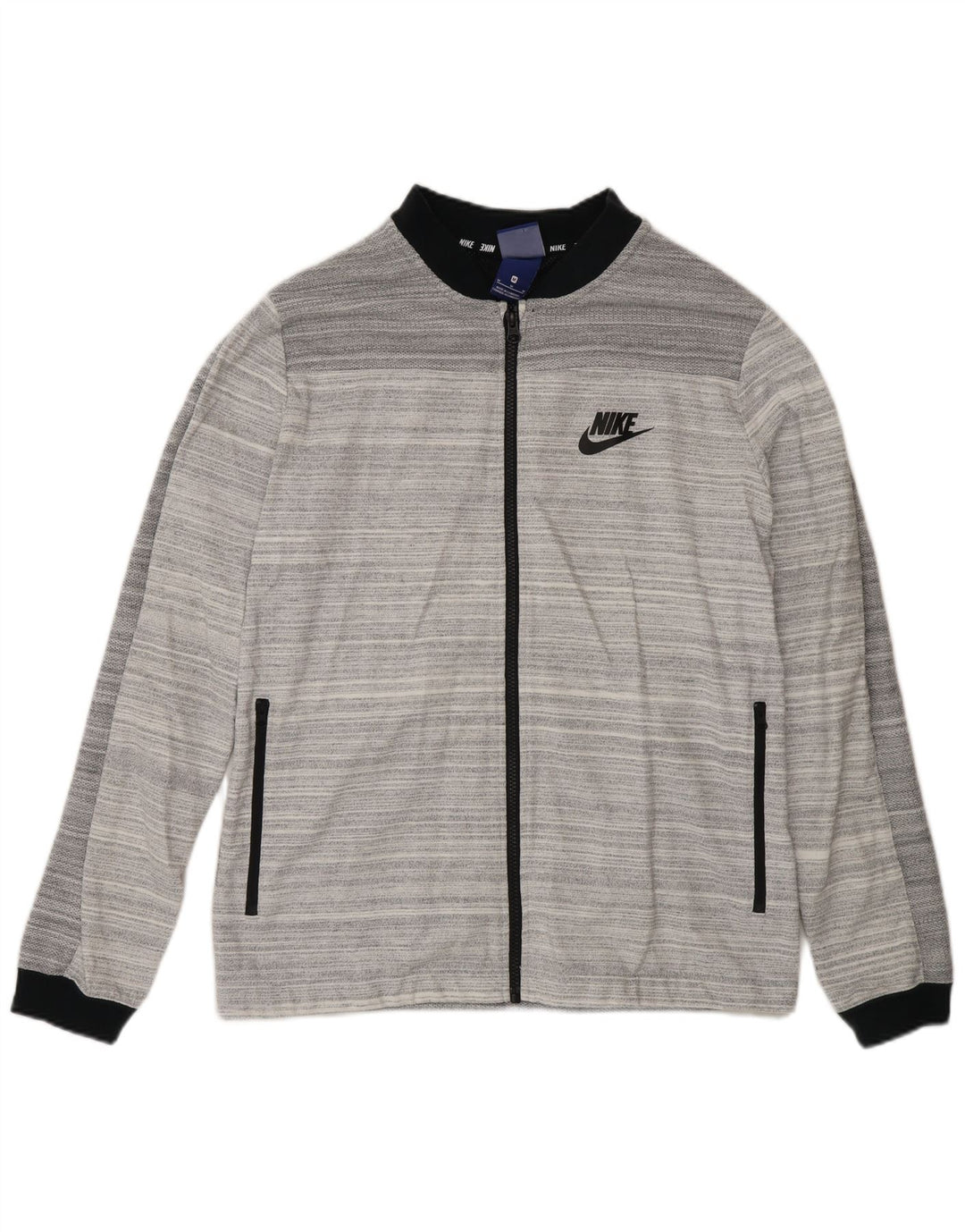 Nike Regular Fit træningsdragt topjakke mellem grå stribet bomuld
