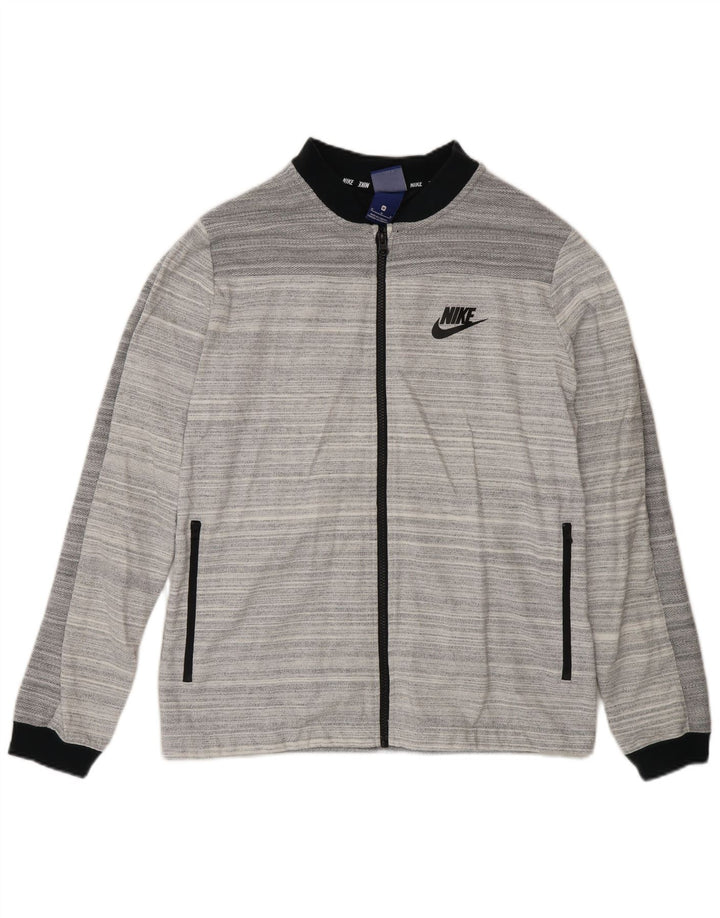 Nike Regular Fit træningsdragt topjakke mellem grå stribet bomuld