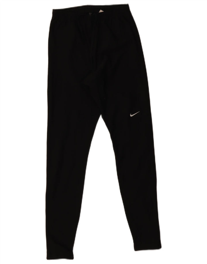 Nike Dame Dri Fit Leggings UK 8 Small Black Polyester