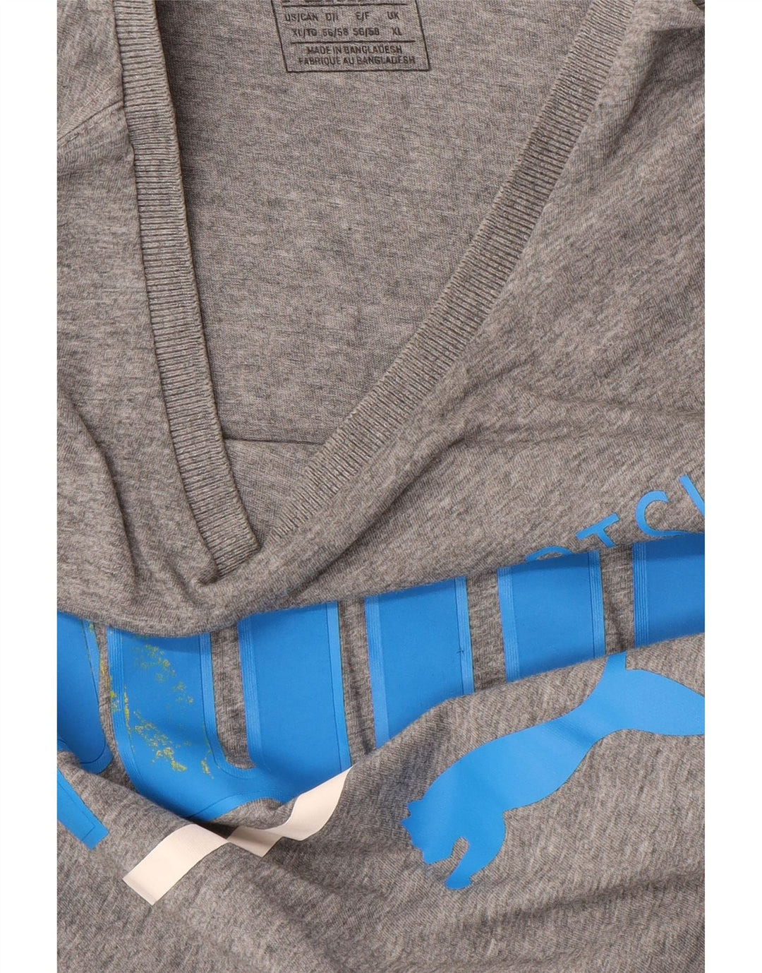 PUMA Grafisk T-shirt top til mænd XL Grå