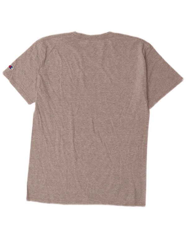Champion Herre Stanford University grafisk T-shirt top mellemgrå bomuld