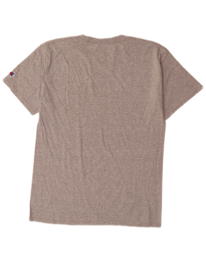 Champion Herre Stanford University grafisk T-shirt top mellemgrå bomuld
