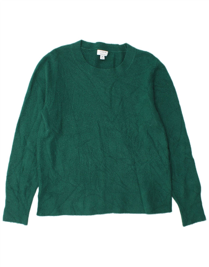 J. Crew Dame sweater med rund hals DK 14 Medium Grøn Akryl