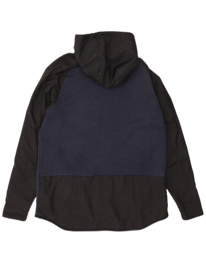 Nike hættetrøje med lynlås til mænd Stor marineblå colourblock bomuld